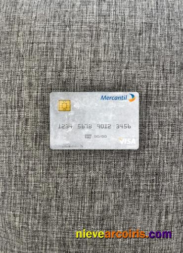 Venezuela Banco Mercantil visa debit card photolook